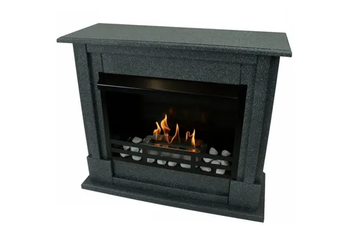 Ethanol- und Gelkamin Modell Emily Deluxe Granit Dunkel
