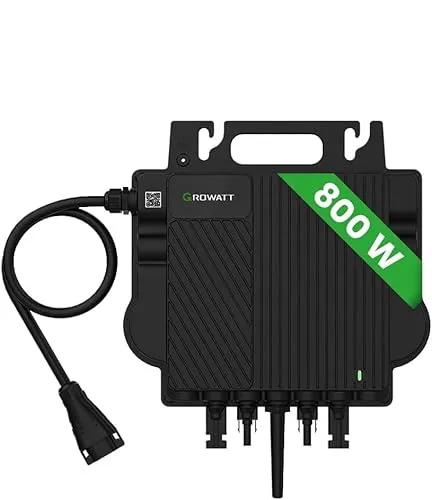 Growatt Wechselrichter 800 Watt Inverter für Balkonkraftwerk Growatt NEO800M-X (Leistung drosselbar) ohne Schukokabel