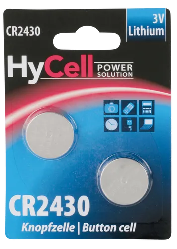 HC 2XCR2430 - Lithium-Knopfzelle, 3 V, 300 mAh, 24,5x3 mm, 2er-Pack