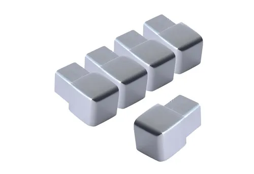 Dalsys 5x Endstück für Fliesenschiene 10mm - Abdeckleisten für Fußböden: Schütze deine Fliesenkanten mit langlebigen Aluminium-Endstücken, die einfach zu montieren sind und für Stabilität sorgen.