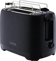 Tefal Toaster TT2M18 Morning schwarz - Kompakt-Toaster mit 850 W für 2 Toastscheiben, 7 Röststufen und praktischer Krümelschublade. Ideal für ein perfektes Frühstück.