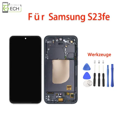 Samsung Galaxy S23 FE SM-S711B LCD Display (OLED) mit Rahmen und Werkzeugen