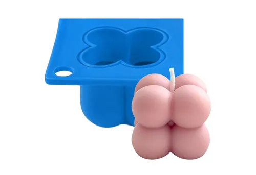 DistrEbution Silikonform Bubblekerze, Kerzenform aus Silikon, Gießform, wiederverwendbar, temperaturbeständig