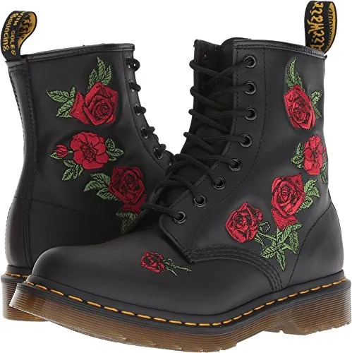 Dr. Martens Damen 1460 Vonda Kletterschuhe, Schwarz, 37 EU - Wanderschuhe aus strapazierfähigem Leder mit Komfort und praktischer Verschleißfestigkeit dank der robusten Gummisohle.