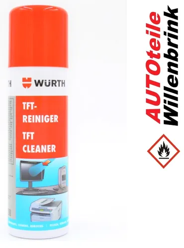 WÜRTH LCD / TFT / LED / OLED  Reiniger + Plasma Bildschirmreiniger 200ml