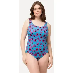 Produktbild Ulla Popken Badeanzug Neondruck blau 62/64