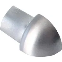 Dalsys Außeneck Fliesenschiene Viertelkreis 8mm Edelstahl Gebürstet