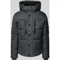 TOM TAILOR Herren 1048485 Jacke, Wasserabweisend und Warm, XL - Funktionsjacke mit abnehmbarer Kapuze, ideal für kalte Tage. Praktische Taschen und strapazierfähiger Dobby-Stoff sorgen für Komfort und Stil.