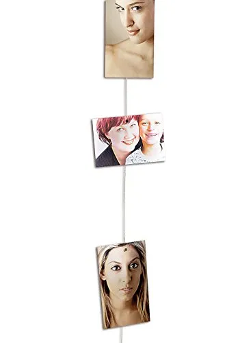 Your Design Bilderrahmen Foto: Magnetische Foto-Leine mit 8 Mini-Magneten (Fotoseil, Fotorahmen, Magnete)