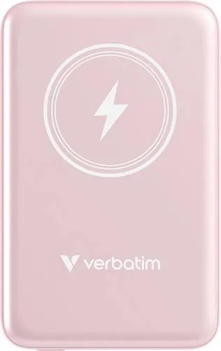 Verbatim Charge n Go Magnetic Wireless Powerbank 10000 mAh - Powerbank mit magnetischer Befestigung, ideal für unterwegs. Unterstützt schnelles Laden mit Quick Charge 3.0 und USB PD 3.0 für effiziente Energieversorgung.