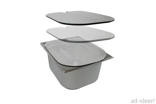 Spülbeckenabdeckung für Edelstahl Spülbecken 325x265x100 /150mm Camping ad-ideen