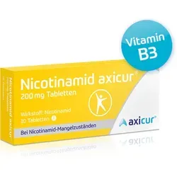 Nicotinamid Axicur 200 mg Tabletten – 10 ST von axicur
