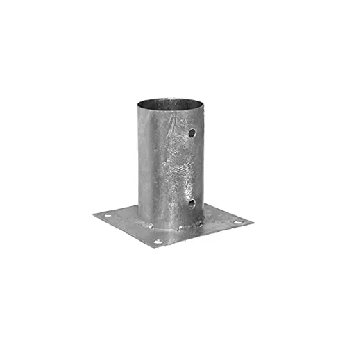 Runde runde Pfostenträger, verzinkt, Durchmesser 80 mm