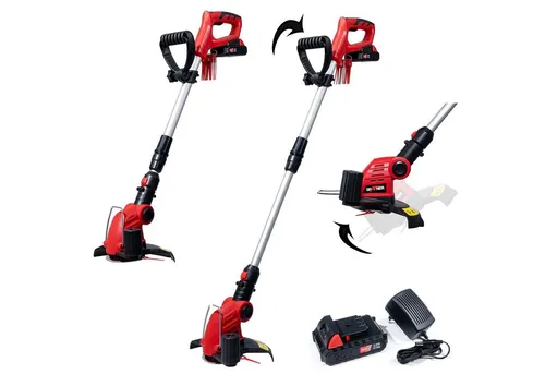 Grafner 2in1 Akku Rasentrimmer 20V mit EDGE-Funktion - Rasentrimmer & Motorsensen mit 20V Li-Ion Akku für kabellose Freiheit, neigbarem Motorkopf und präzisen Kanten, ideal für jeden Garten.