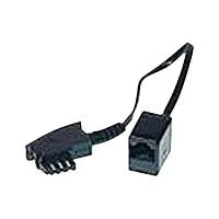 Helos Telefonadapter TAE-F (M) zu RJ-45 (4-PIN) 20 cm - Modemkabel, Telefonkabel & Telefon Kabel - Hochwertiger Telefonadapter für eine zuverlässige Verbindung, ideal für die Nutzung von Telefonen und Modems.