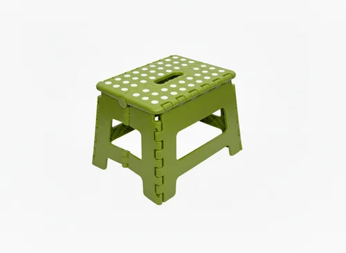 Klapptritt, Tritthocker, Sitzhocker, Faltbar, Kinder H 22 cm bis 150 KG, Grün