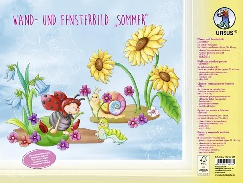 Produktbild BASTELSET WAND- UND FENSTERBILD SOMMER