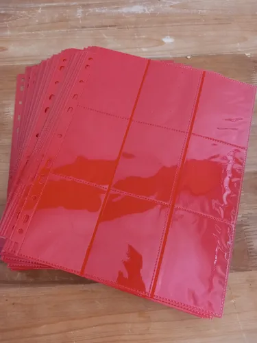 Ultimate Guard Sammelkarte 18-Pocket Side-Loading Supreme Pages Rot (50) - Hochwertige Einsteckhüllen für Sammelkarten, ideal für Sammler und Schutz Ihrer Karten