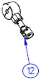 Kurbelwerk - Thule Ersatzteil Nr. 1500602606 - passend zu Thule Omnistor 6200, 6300