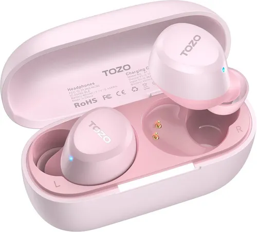 TOZO A1 Ultraleichte Bluetooth Kopfhörer mit 32 Std. Akkulaufzeit - Erleben Sie den Komfort der TOZO A1 Bluetooth Kopfhörer: Ultraleichtes Design für kleinen Ohren, kraftvoller Stereo-Sound und bis zu 32 Stunden Akkulaufzeit – ideal für lange Hörsessions unterwegs!