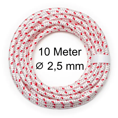 Starterseil Anwerfseil 10 m Ø 2,5 mm Motorsäge Gartengeräte RC Model 10 Meter