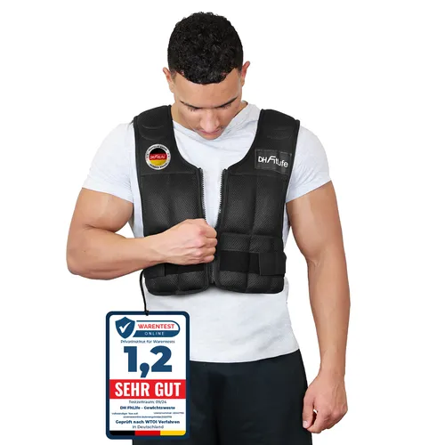 DH FitLife Verstellbare Gewichtsweste 10/20/30KG - Gewichtswesten für effektives Krafttraining, individuell anpassbares Gewicht für jedes Trainingslevel und ergonomisches Design für maximalen Komfort.