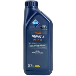 Aral HighTronic J 5W-30 Motoröl für Peugeot - Motoröl der Klasse ACEA C2, ideal für Peugeot-Fahrzeuge, sorgt für optimalen Schutz und Leistung bei allen Fahrbedingungen. 4 Liter HC-Synthese für höchste Effizienz.