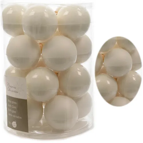 18-20 Echt-Glas Weihnachtskugeln 6cm 60mm 🎄 Matt Glänzend Christbaumkugeln Deko