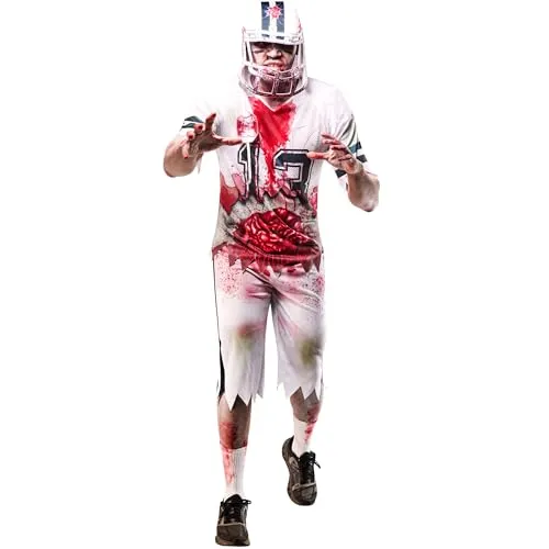 Rubies Offiziel Zombie-American-Football-Spieler Erwachsenekostüm, Verkleidung für Erwachsenen, Größe Large