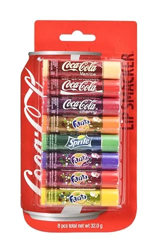 Lip Smacker Coca Cola Party Pack – Set mit 8 Lippenbalsamen von Lip Smacker