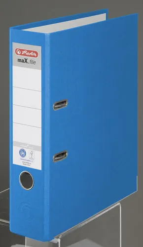 herlitz Ordner Rückenbreite 8 cm DIN A4 Karton blau 300002745