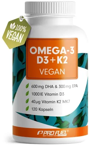 ProFuel Omega-3 + D3 + K2 Komplex, 120 Kapseln