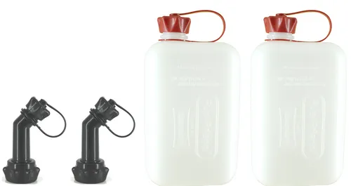 2x FuelFriend®-BIG CLEAR 2 Liter Benzinkanister Reservekanister Auto + Motorrad