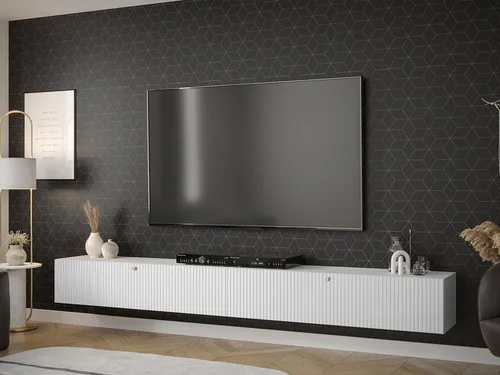 MIRJAN24 Wohnwand Waldi Slim I 8, (2er-Set, 2x TV-Lowboard), Griffloses Öffnungssystem