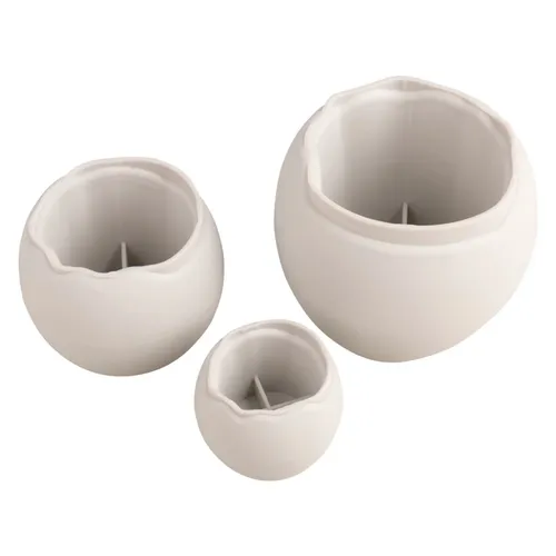 Silikon Gießformen Vasen Wellenrand 3er Set von Rayher