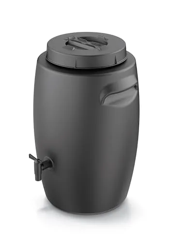 Kompost Flüssig Dünger Fass 55 L in grau von Spetebo