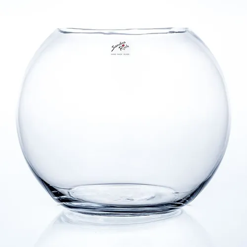 Kugelvase GLOBE von Sandra Rich, 24,5cm - Moderne, transparente Glaskugelvase mit einem Durchmesser von 30cm, ideal für stilvolle Blumenarrangements in Ihrem Wohnzimmer.