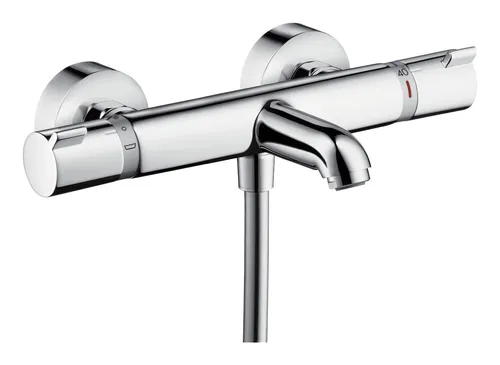 Hansgrohe Ecostat Wannenthermostat Comfort - Chrom, präzise Temperaturregelung und energieeffizient für komfortables Duschen