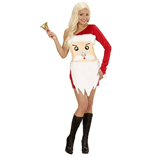 WIDMANN MILANO PARTY FASHION W Kostüm Santa Claus, Kleid, Frau vom Weihnachtsmann, Weihnachtskostüm