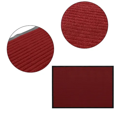 Mucola Fußmatte - Roter Fußabtreter mit Vintage-Design - Hochwertige, pflegeleichte Fußmatte in Rot (90 x 60 cm) mit rutschsicherer Unterseite. Ideal für den Innen- und Außenbereich, schützt vor Schmutz und sorgt für einen stilvollen Eingangsbereich.