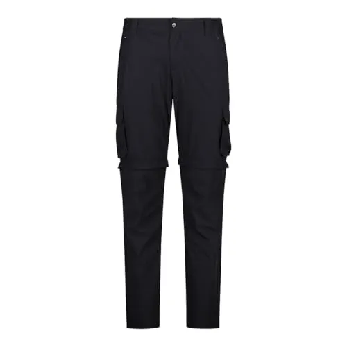CMP MAN Zip OFF Pant antracite (U423) 50 - Wanderhose für Herren mit Zip-Off-Funktion, verwandelt sich schnell in Shorts. Atmungsaktiv, elastisch und mit praktischem Taschensystem für maximalen Komfort bei Outdoor-Aktivitäten.