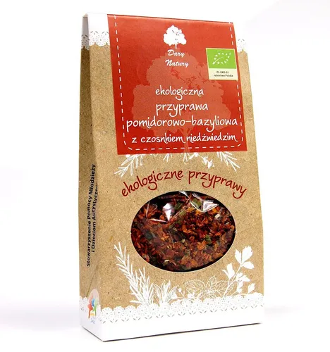 TOMATEN-BASILIKUM-GEWÜRZ MIT BÄRENKNOblau BIO 40 g - DARY NATURY