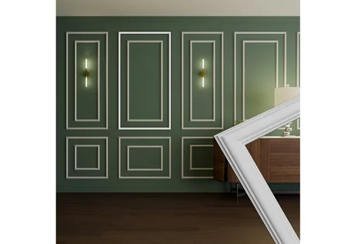 HEXIM Stuckleisten Wandrahmen Set RM01-F 140x75cm von HEXIM