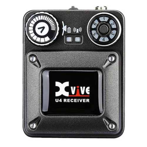 XVive U4 Wireless System Receiver - Kopfhörer; Ersatz-Receiver für XVive U4 In-Ear Monitor System mit 6 Kanälen und 5 Std. Akkulaufzeit. Ideal für Musiker und Bühnenprofis.