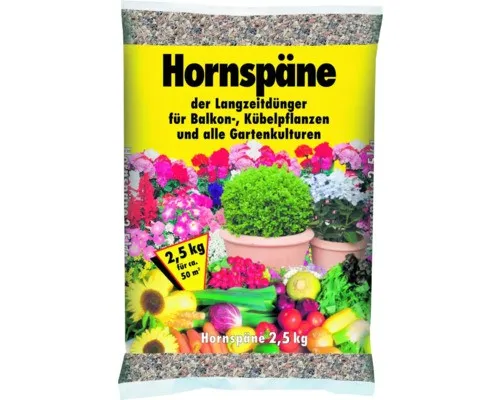 Hornspäne organischer Langzeitdünger 2,5 kg für 50 m²