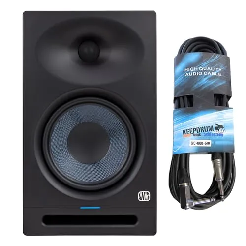 Presonus Eris Studio 8 Aktive Monitor-Box Lautsprecher + keepdrum Klinkenkabel