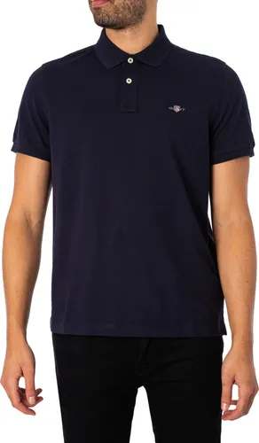 Produktbild Gant Herren Reg Shield Pique Polohemd, Evening Blue, XL EU