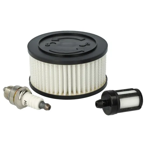 vhbw Luft-Filter, Kraftstofffilter, Zündkerze Ersatz für Stihl 0000 350 3504, 0000 350 3518, 11400074101 für Motorsäge, Kettensäge - Wartungsset
