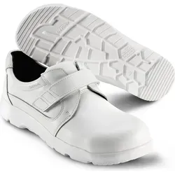SIKA Optimax Unisex-Sicherheitsschuhe mit Zehenkappe und Klettverschluss - Leichte und bequeme Unisex-Sicherheitsschuhe mit Rutschfester PU-Laufsohle und atmungsaktivem Permair-Leder. Ideal für Gastronomie und medizinische Berufe.
