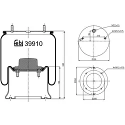 Febi Bilstein Federbalg 39910 für Luftfederung